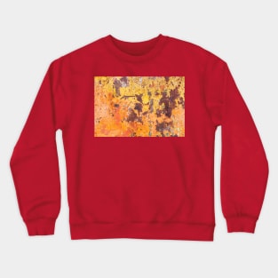 rusty metallic surface peeling Crewneck Sweatshirt